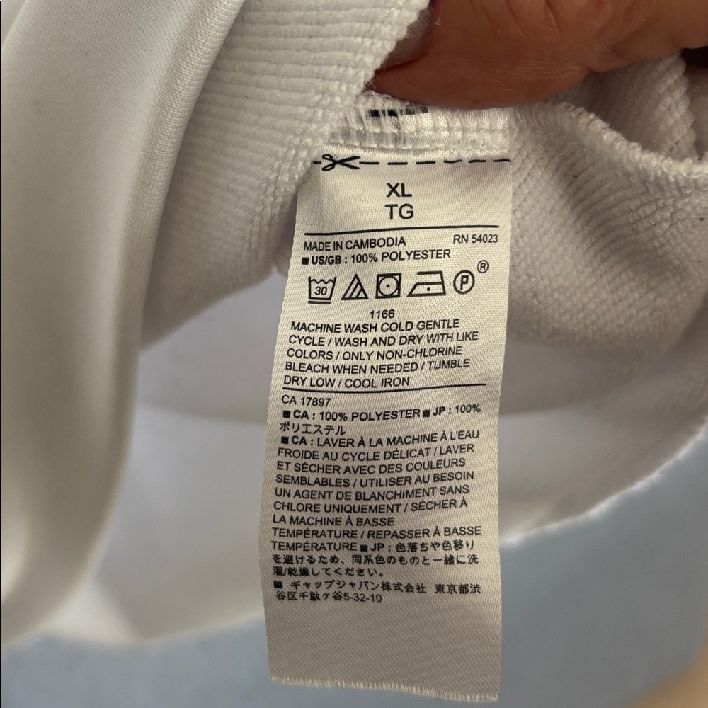 Banana Republic Women Sweatshirt XL White - Picture 7 of 7